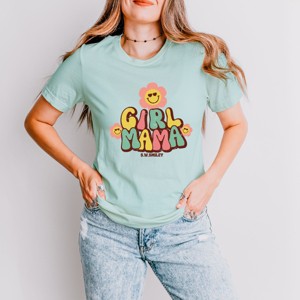 Simply Sage Market Girl Mama Flower Short Sleeve Tee - 1 of 4