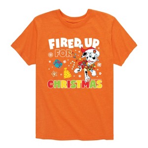 Boys' - Paw Patrol - Fired Up For Christmas Short Sleeve Graphic T-Shirt - 1 of 4
