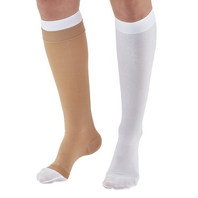 Ames Walker AW Style 2712 Adult Ulcer Care plus Liners Kit 30-40 mmHg Compression Knee Highs
