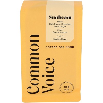 Common Voice Coffee Co. Medium Roast Sunbeam - Case of 6 - 12 oz