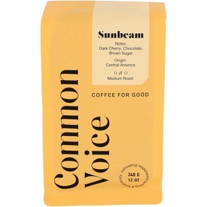 Common Voice Coffee Co. Medium Roast Sunbeam - Case of 6 - 12 oz - 1 of 1