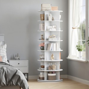 7 Tier Rotating Shoe Rack Tower, 360°Revolving Shoe Display Rack, Freestanding Shoe Organizer,  Circular Shelf Storage for Shoes or Handbags - 1 of 4