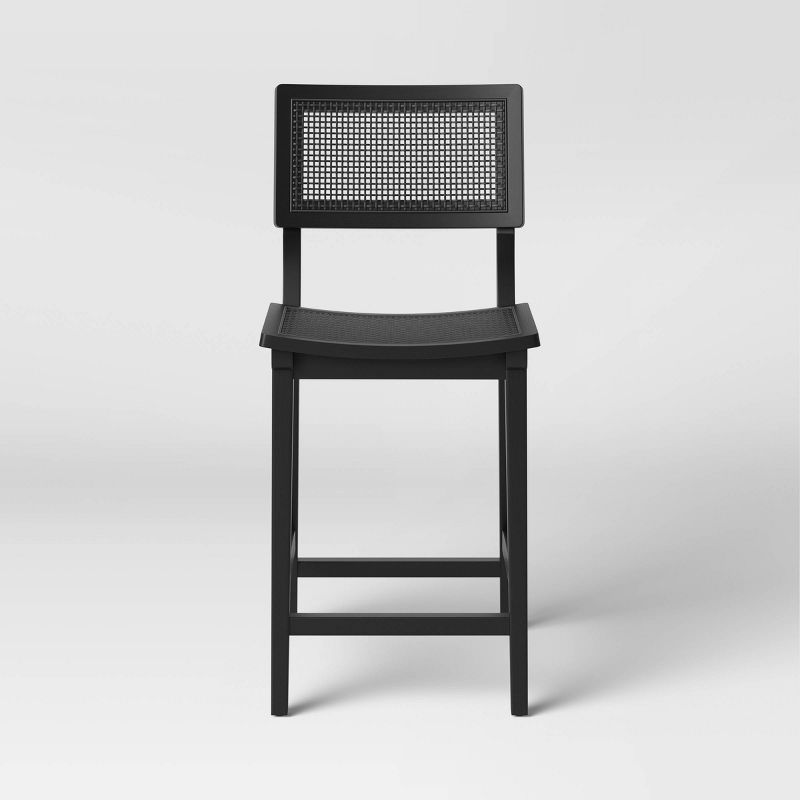 Tormod Backed Cane Counter Height Barstool - Threshold™, 4 of 13