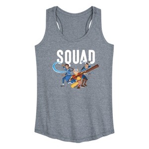Women's - Avatar: The Last Airbender - Trio Squad Graphic Racerback Tank - 1 of 4