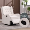360° Swivel Rocking Recliner Chair, Glider Nursery Chair with Adjustable Footrest, Ergonomic Lounge Recliner - 4 of 4