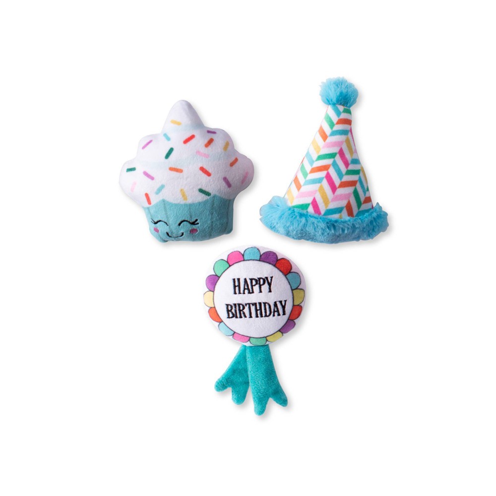 Photos - Dog Toy PetShop by Fringe Studio Happy Bark-Day Mini  Set - 3pk 