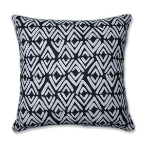 Fearless Ink Oversize Square Floor Pillow Black - Pillow Perfect, White Black
