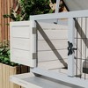 LOVMOR Indoor/Outdoor Bunny Cage with Hinged Asphalt Roof and Removable Tray for Guinea Pig - 4 of 4