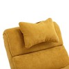 GustoWave Nursery Rocking Chair, Upholstered Glider Chair 22.83" x 51.37" x 32.67" Yellow Armchair with Padded Seat Accent Recliner Reading Chair - 3 of 4