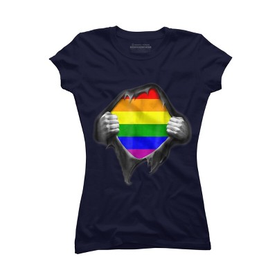 Adult Design By Humans Pride Shirt Rip Open Shirt By Luckyst T-Shirt