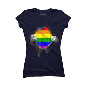 Adult Design By Humans Pride Shirt Rip Open Shirt By Luckyst T-Shirt - 1 of 2