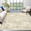 Area Rug Machine Washable Rug Vintage Distressed Non Slip Non Shedding Rugs Low Pile Foldable Retro Printed Indoor Carpet for Living Room Bedroom - 2 of 4