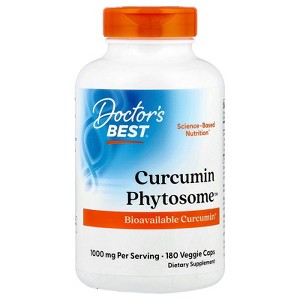 Doctor's Best Curcumin Phytosome with Meriva, 500 mg, 180 Veggie Caps - 1 of 2