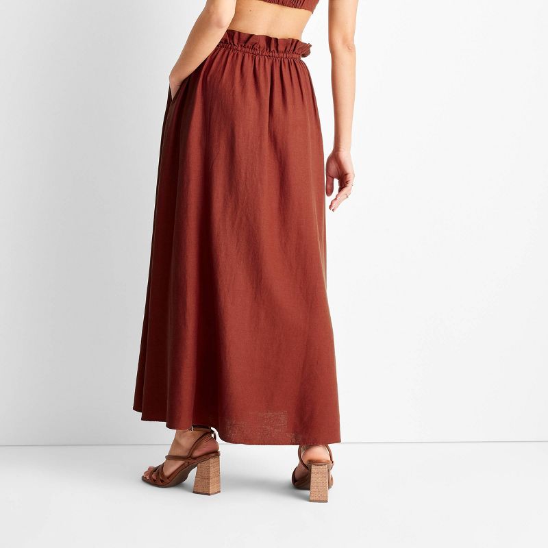 Women's Linen Tie-Front Maxi Skirt - Future Collective™ with Jenny K. Lopez, 2 of 7