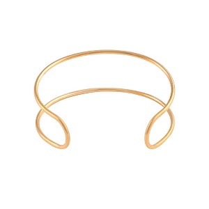 SOHI Women's California Gold The Minimal Lined Cuff Armlet - 1 of 4