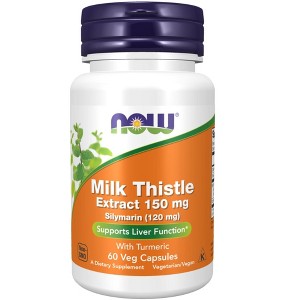 Milk Thistle Extract 150 mg Silymarin (120 mg) by Now Foods  -  60 Capsule - 1 of 3