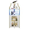 Corner Bar Cabinet , Industrial Liquor Cabinet with Adjustable Shelf - 3 of 4