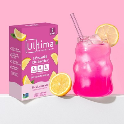 Ultima Replenisher Drink Sticks Pink Lemonade - 8ct