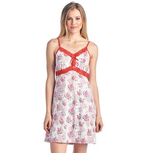Casual Nights Women's Sleepwear Slip Nightgown Chemise Nighty - 1 of 4