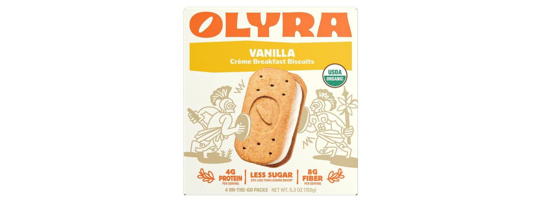 Olyra Vanilla Breakfast Biscuits - 5.3oz/4ct