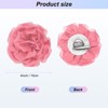 Unique Bargains Handmade Dainty Satin Fabric Big Peony Rose Flower Brooches Hair Clips 1 Pc - 3 of 4