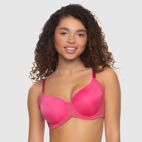 Paramour Women's Marvelous Side Smoother Bra - Fuchsia Rose : Target