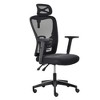 Vinsetto High Back Ergonomic Home Office Chair, Mesh Task Chair with Lumbar Back Support, Reclining Function, Adjustable Headrest, Arms, Black - 4 of 4