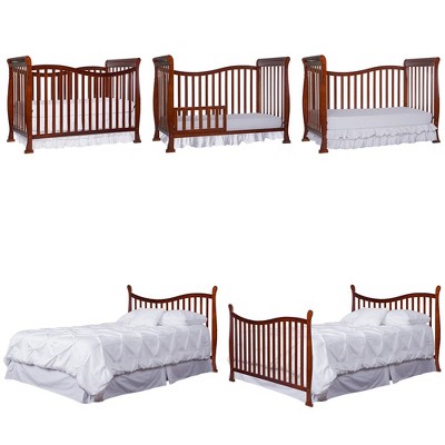 Espresso Pinewood 7-in-1 Convertible Crib with Greenguard Certification