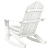 vidaXL Adirondack Rocking Chair Lounge Patio Chair for Garden Solid Wood Fir - White - 4 of 4