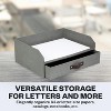 Bigso Walter Letter Tray for A4 or Letter Size Documents - Paper Tray Organizer for Desk with Storage Drawer and Rubber Feet - 4 of 4