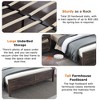 SinCiDo Farmhouse Full Size Bed Frame w/Storage Bookcase Headboard & Charging Station, Wood Platform Bed w/Wood Slat Support - 4 of 4