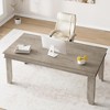 70.87" Rectangular Dining Table, for 6-8 People, Office Table, Kitchen Desk with Sturdy v-Legs, Conference Desk - 2 of 4
