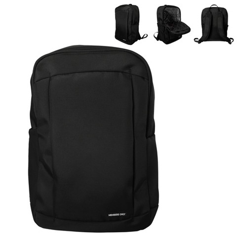 Members Only Black Travel Backpack