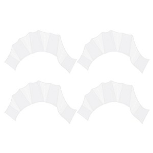 Unique Bargains Silicone Resistance Lightweight Aquatic Webbed Swimming Fins 2 Pairs - 1 of 4