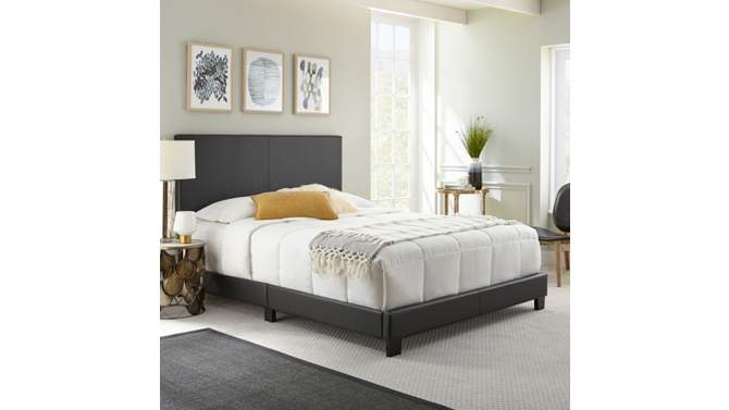 Langley Faux Leather Upholstered Platform Bed Frame - Eco Dream, 6 of 10, play video