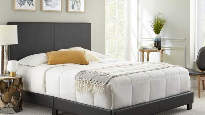 Langley Faux Leather Upholstered Platform Bed Frame - Eco Dream, 6 of 10, play video