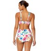 Women's Watercolor Paisley Soft Band Shirred Bralette Bikini Top - 2 of 4