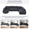 YOOCOZZ 139" Oversized Cloud Sectional Sofa Set with Deep Seat - 3 of 4