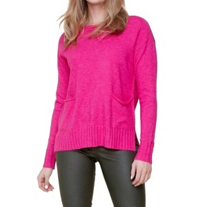 Women's CREW NECK POCKET KNIT SWEATER - Renuar - 1 of 3