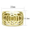 Slickblue Women's Stainless Steel Band Ring with Gold or Silver Finish, No Stone, Size 5-10 - 2 of 4