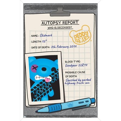 Trends International Deddy Bears - Skidmark Autopsy Framed Wall Poster Prints