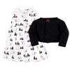 Hudson Baby Toddler and Baby Girl Quilted Cardigan and Dress, Winter Bear - 3 of 3