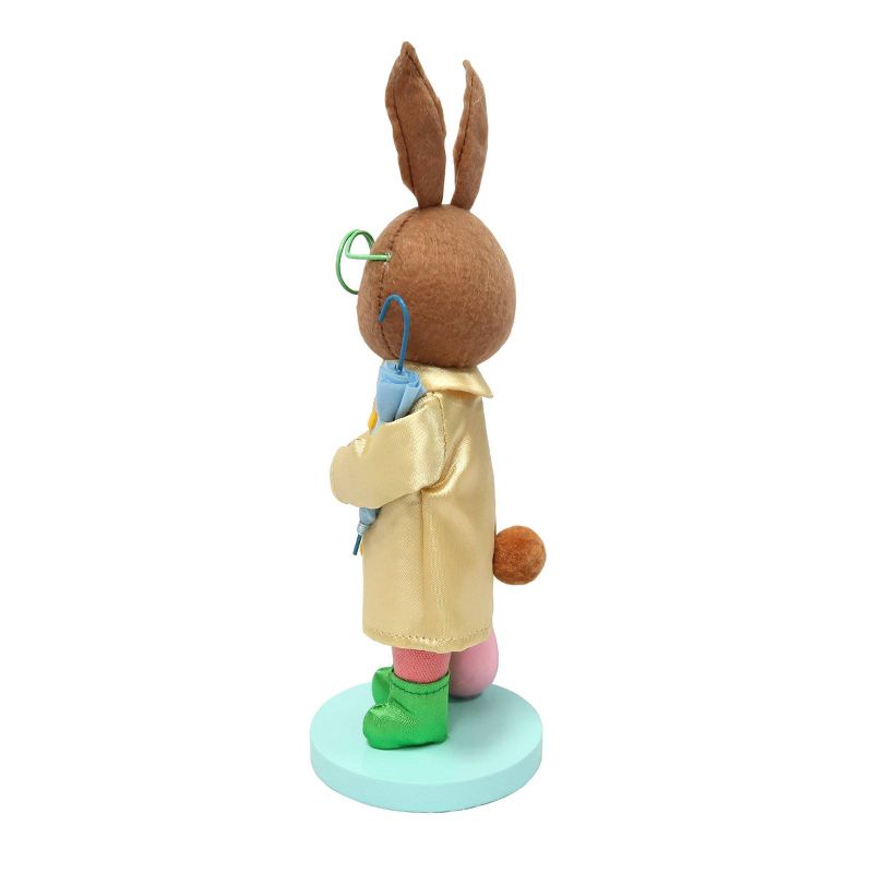 Small Soft Easter Bunny Figurine Rain Jacket and Umbrella - Spritz&#8482;, 2 of 6