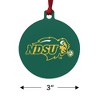 North Dakota State Bison Logo Aluminum Holiday Christmas Tree Ornament - 3 of 4