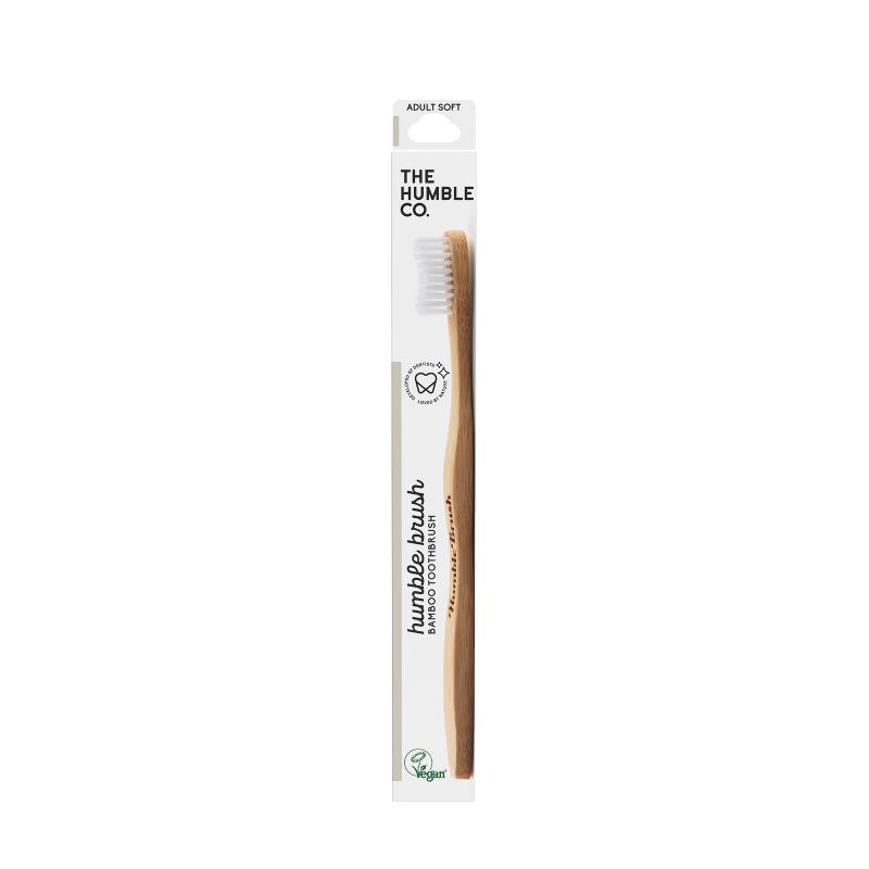 The Humble Co. Adult White Soft Toothbrush, 1 of 8