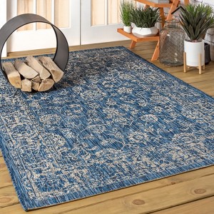 JONATHAN Y Tela Bohemian Textured Weave Floral Indoor/Outdoor Area Rug - 1 of 4