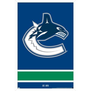 Trends International NHL Vancouver Canucks - Logo 21 Framed Wall Poster Prints - 1 of 4