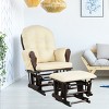 Tangkula Rocking Chair Baby Nursery Chair Glider with Ottoman &Storage Pocket - 3 of 4