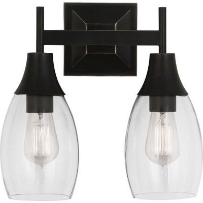 Grace Elegance 13'' Dimmable Nickel Wall Sconce with Curved Glass
