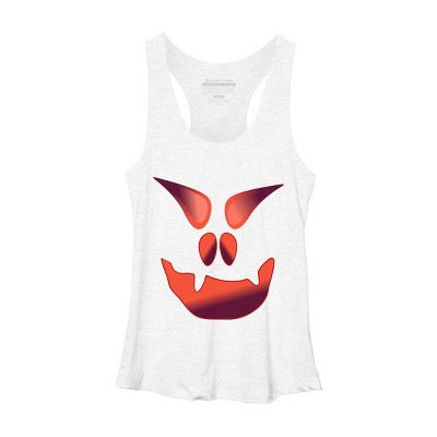 Women's Design By Humans Halloween Monster By LamaStar Racerback Tank Top